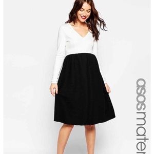 Black and white tulip dress